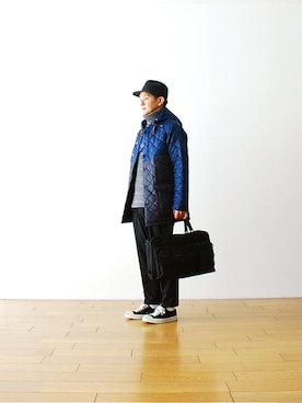 「Nigel Cabourn（ナイジェルケーボン）のアイテム（その他アウター）」を使った、WONDERMOUNTAINさん（メンズ・168cm）の秋コーディネート