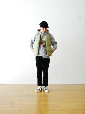 「NOMA t.d.（ノーマティーディー）のアイテム」を使った、WONDERMOUNTAINさん（メンズ・174cm）の秋コーディネート