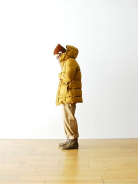 「アイテム（レインシューズ）」を使った、WONDERMOUNTAINさん（メンズ・168cm）の冬コーディネート