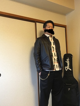 「O.C CREW（オーシークルー）のアイテム」を使った、sattomarkさん（メンズ・176cm）の冬コーディネート