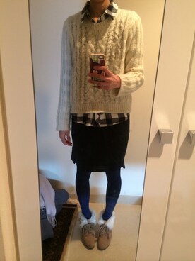 miaさん（レディース・159cm）の冬コーディネート