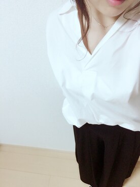 「EDDY GRACE（エディグレース）のアイテム」を使った、maruru◡̈⃝⋆*さん（レディース・156cm）の春コーディネート