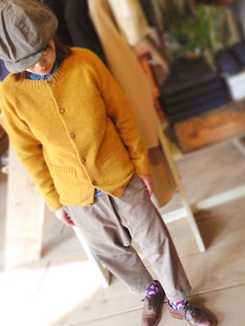 「BUTTERO（ブッテロ）のアイテム（その他シューズ）」を使った、もんもんさん（レディース・153cm）の冬コーディネート