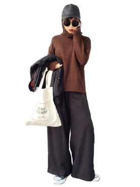 「ZARA（ザラ）のアイテム（その他アウター）」を使った、Aiさん（レディース・162cm）の冬コーディネート