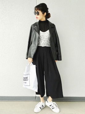 「coca（ANDEX shoes product）（コカ）のアイテム（Tシャツ/カットソー）」を使った、Aiさん（レディース・163cm）の春コーディネート