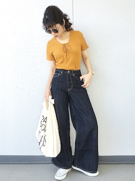 「CIBONE（シボネ）のアイテム」を使った、Aiさん（レディース・163cm）の夏コーディネート
