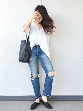 「EMODA（エモダ）のアイテム（チョーカー）」を使った、Aiさん（レディース・163cm）の秋コーディネート