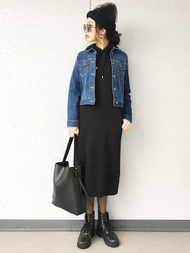 「H&M（エイチ・アンド・エム）のアイテム（ブーツ）」を使った、Aiさん（レディース・163cm）の秋コーディネート