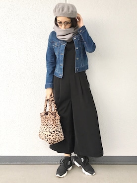 「Ameri（アメリ）のアイテム（スニーカー）」を使った、Aiさん（レディース・163cm）の秋コーディネート