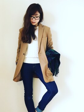 「Banner Barrett（バナーバレット）のアイテム（テーラードジャケット）」を使った、mari◡̈♥︎さん（レディース・155cm）の秋コーディネート