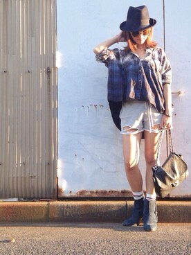 「DRWCYS」｜「アイテム（ブーツ）」を使った、tomomi takezawaさん（レディース・159cm）の秋コーディネート