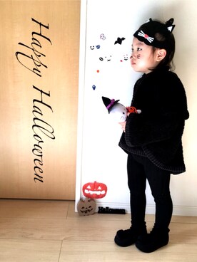 「Trick or Treat」｜n17aさん（キッズ・90cm）の秋コーディネート