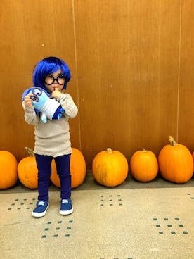 「halloween」｜「アイテム（おもちゃ）」を使った、n17aさん（キッズ・90cm）の秋コーディネート