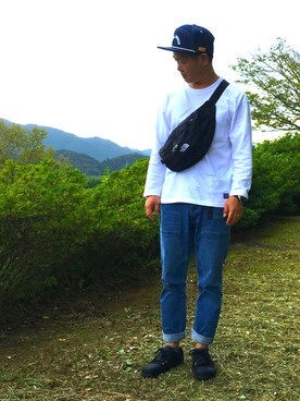 「NATAL DESIGN（ネイタルデザイン）のアイテム（帽子）」を使った、AKITO🇫🇷さん（メンズ・160cm）の秋コーディネート