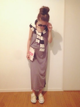 「SHEL’TTER（シェルター）のアイテム」を使った、yurieさん（レディース・156cm）の秋コーディネート