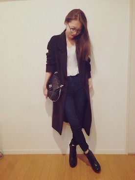「ZARA BASIC（ザラベーシック）のアイテム」を使った、yurieさん（レディース・156cm）の秋コーディネート