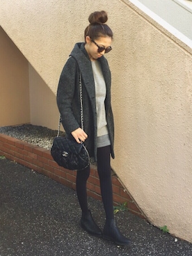 yurieさん（レディース・156cm）の冬コーディネート