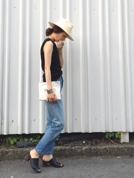 「TODAYFUL（トゥデイフル）のアイテム（財布/小物）」を使った、yurieさん（レディース・156cm）の夏コーディネート