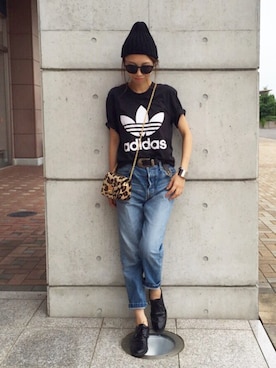 「UNITED ARROWS（ユナイテッドアローズ）のUWMM ウエスタンベルト ◆（ベルト）」を使った、yurieさん（レディース・156cm）の夏コーディネート