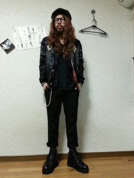 「RUDE GALLERY（ルードギャラリー）のアイテム（その他アウター）」を使った、jesse@heIkさん（メンズ・171cm）の夏コーディネート