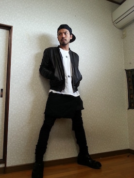 「アイテム（ミリタリージャケット）」を使った、jesse@heIkさん（メンズ・171cm）の秋コーディネート