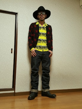 「wjk（ダヴルジェイケイ）のアイテム（ブーツ）」を使った、jesse@heIkさん（メンズ・171cm）の秋コーディネート