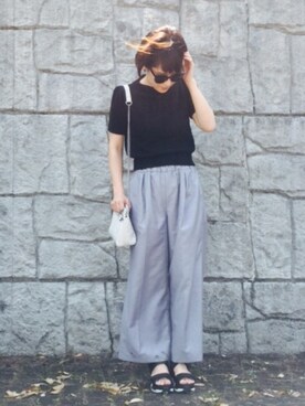 「HELK（ヘルク）のアイテム（バッグ）」を使った、n_t_m0510さん（レディース・160cm）の夏コーディネート