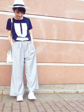 「HELK（ヘルク）のアイテム（バッグ）」を使った、n_t_m0510さん（レディース・160cm）の夏コーディネート