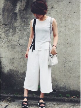 「HELK（ヘルク）のアイテム（バッグ）」を使った、n_t_m0510さん（レディース・160cm）の夏コーディネート