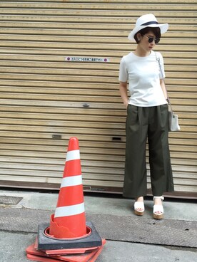 「HELK（ヘルク）のアイテム（バッグ）」を使った、n_t_m0510さん（レディース・160cm）の夏コーディネート