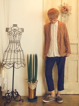 さぼさん(メンズ・165cm)の春コーディネート