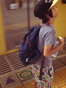 「BRIXTON（ブリクストン）のアイテム」を使った、＊SHIO＊さん（キッズ・130cm）の夏コーディネート