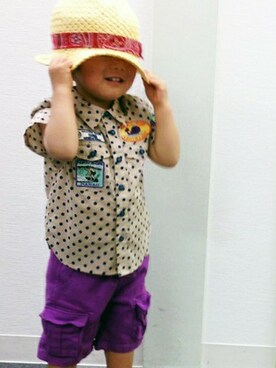 petit　main・b-roomさん（キッズ・90cm）の春コーディネート