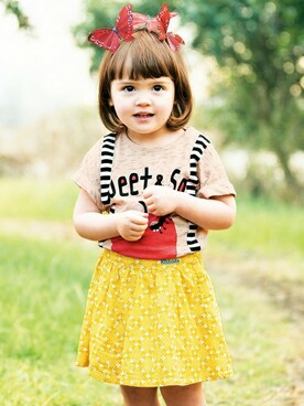 petit　main・b-roomさん（キッズ・90cm）の夏コーディネート