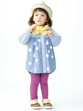 petit　main・b-roomさん（キッズ・90cm）の夏コーディネート