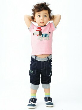 petit　main・b-roomさん（キッズ・90cm）の夏コーディネート