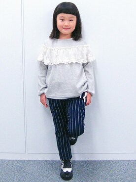 petit main・b-roomさん(キッズ・115cm)の秋コーディネート