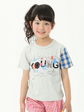 「リボン(モチーフ)」｜petit　main・b-roomさん（キッズ・115cm）の春コーディネート