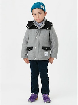 「b・ROOM（ビールーム）のアイテム（帽子）」を使った、petit　main・b-roomさん（キッズ・112cm）の秋コーディネート