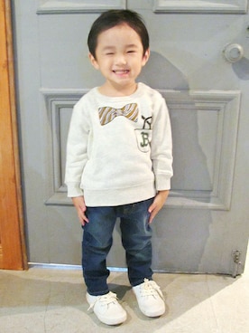 petit　main・b-roomさん（キッズ・87cm）の冬コーディネート