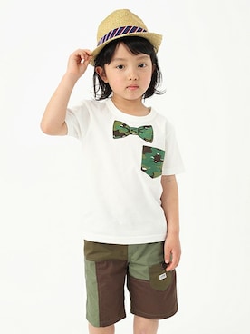 「ハットコーデ」｜petit　main・b-roomさん（キッズ・103cm）の春コーディネート