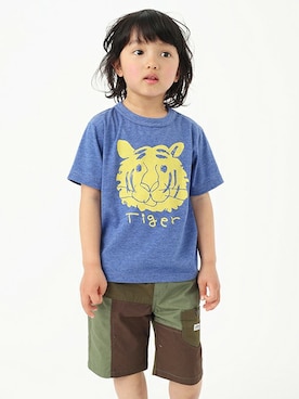 「アニマルＴシャツ」｜petit　main・b-roomさん（キッズ・103cm）の春コーディネート