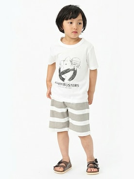 「コラボTシャツ」｜petit　main・b-roomさん（キッズ・103cm）の春コーディネート