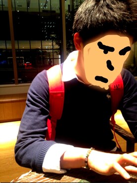 「Abercrombie&Fitch（アバークロンビーアンドフィッチ）のアイテム（バッグ）」を使った、じんさん（メンズ・183cm）の春コーディネート