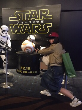 「Te chichi（テチチ）のアイテム（ナイロンジャケット）」を使った、c！さん（レディース・157cm）の冬コーディネート