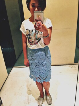「TOMS（トムス）のTOMS/トムス　Glitter                         （スニーカー、ブラック系）」を使った、Angelicamuletさん（レディース・153cm）の秋コーディネート
