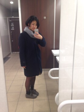 「アイテム（その他シューズ、グレー系）」を使った、はせぴょん★さん（レディース・158cm）の冬コーディネート