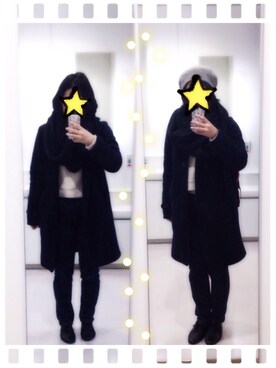 「MICHEL KLEIN（ミッシェル・クラン）のアイテム（その他アウター）」を使った、はせぴょん★さん（レディース・158cm）の冬コーディネート
