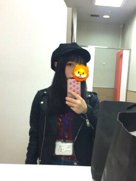 「アイテム（キャスケット）」を使った、こさん（レディース・156cm・10代）の秋コーディネート