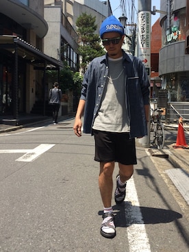 「UP START（アップスタート）のアイテム（アクセサリー）」を使った、sho-1さん（メンズ・171cm）の春コーディネート